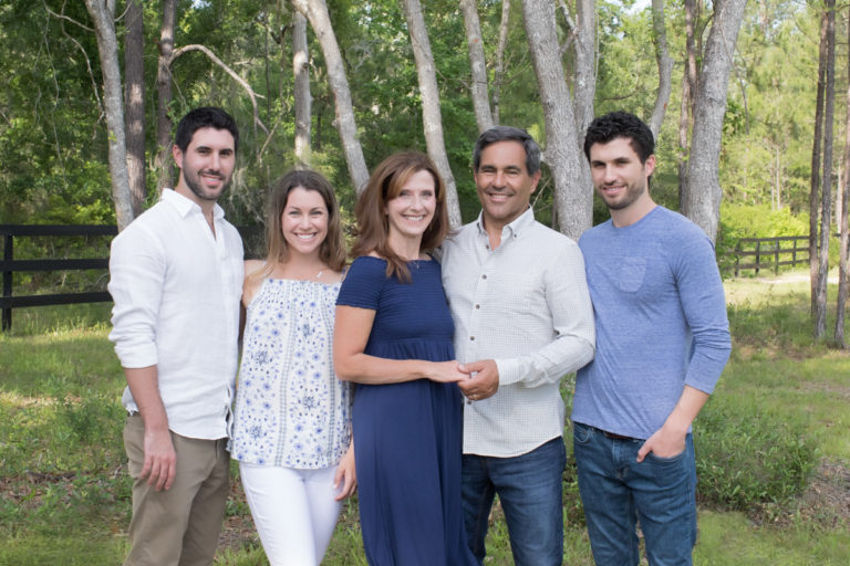 Gorgeous family grown children outside photo Williston Florida