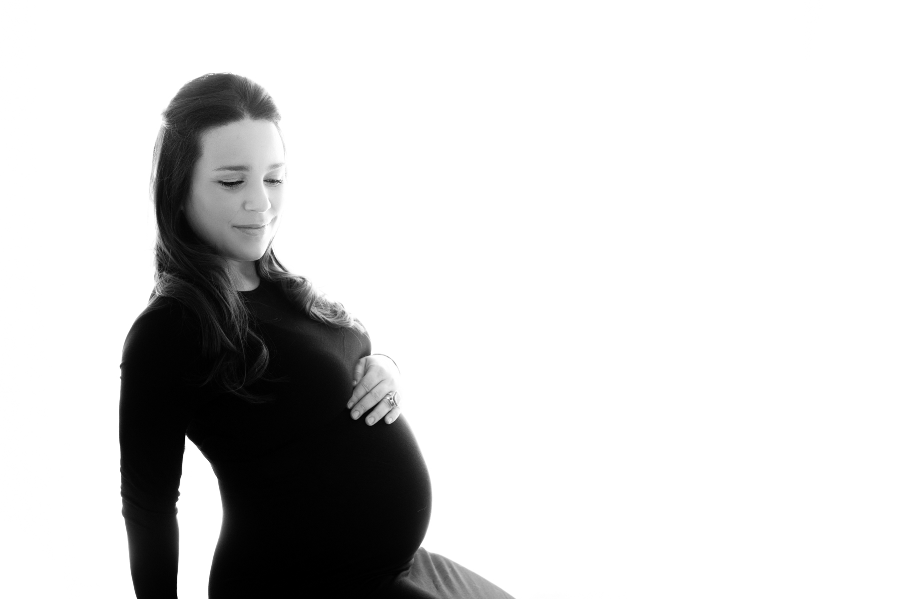 Black and White Maternity Photos - Andrea Sollenberger Photography