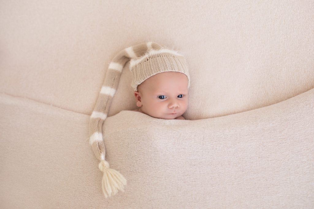 newborn photo sleep cap