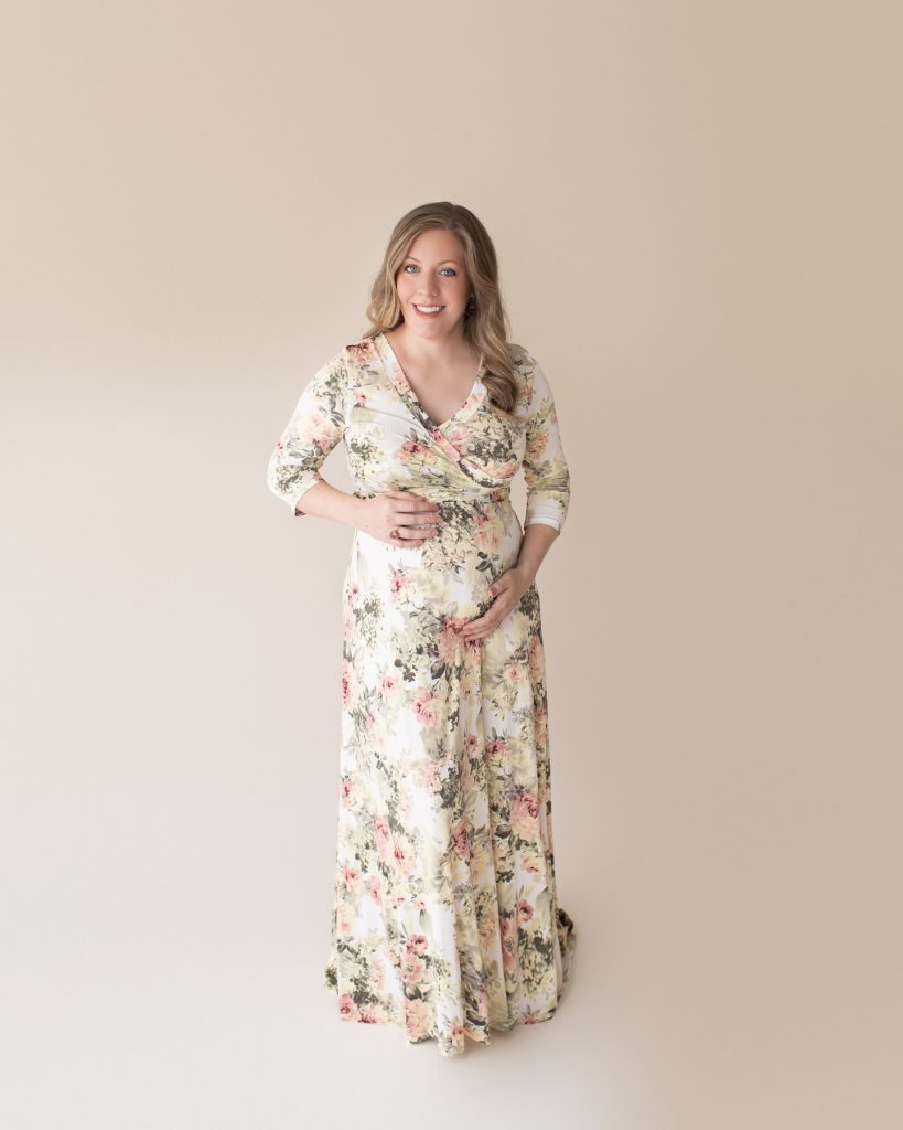 Floral Maternity Maxi Dress