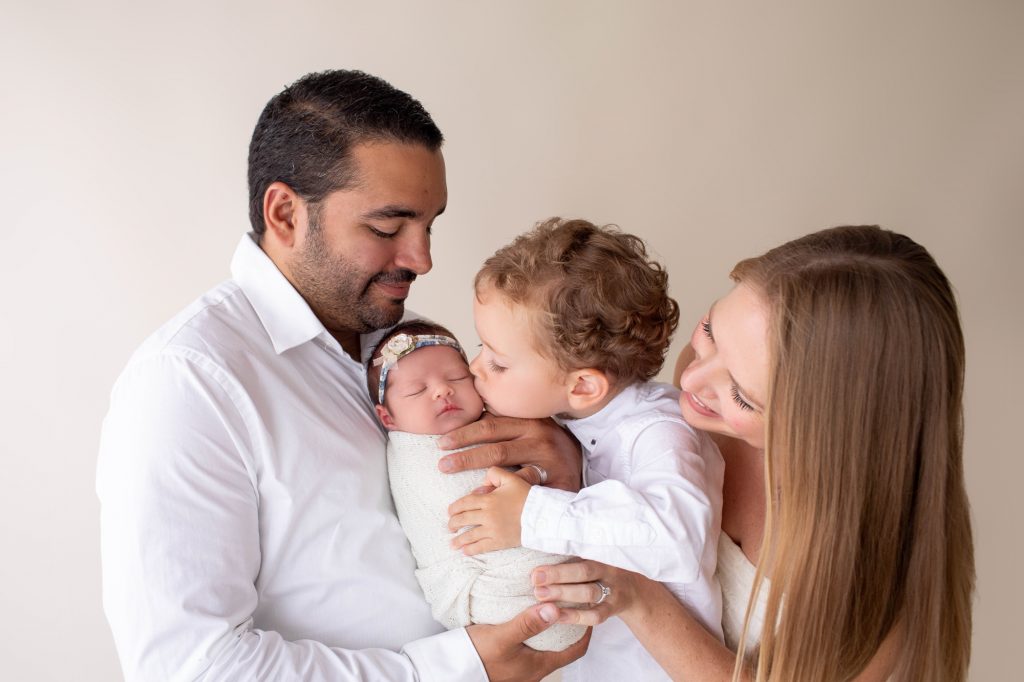 Newborn Photos With Siblings