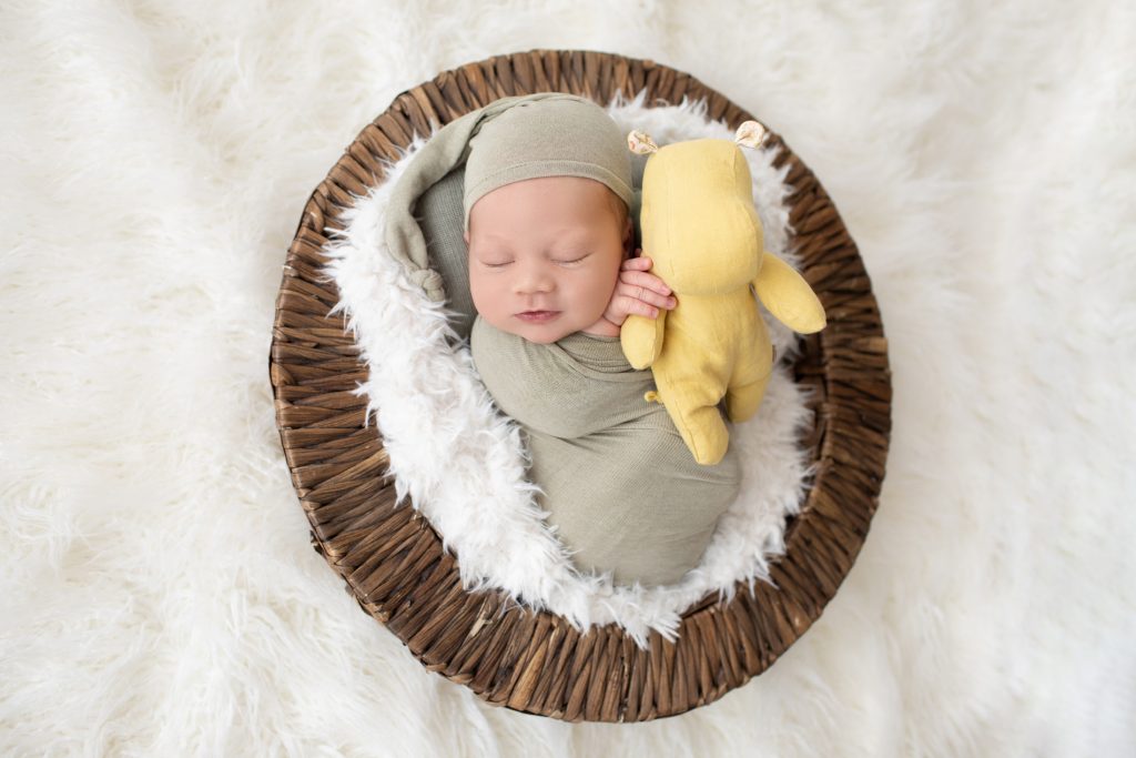 baby in a basket