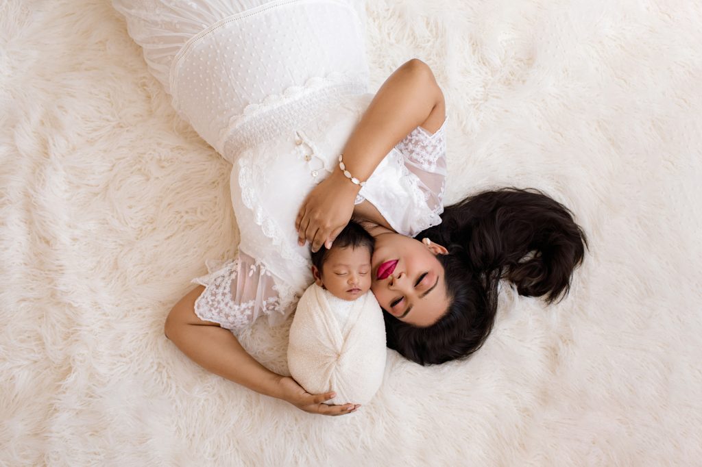 Mom and Newborn Son Photography Gainesville, FL