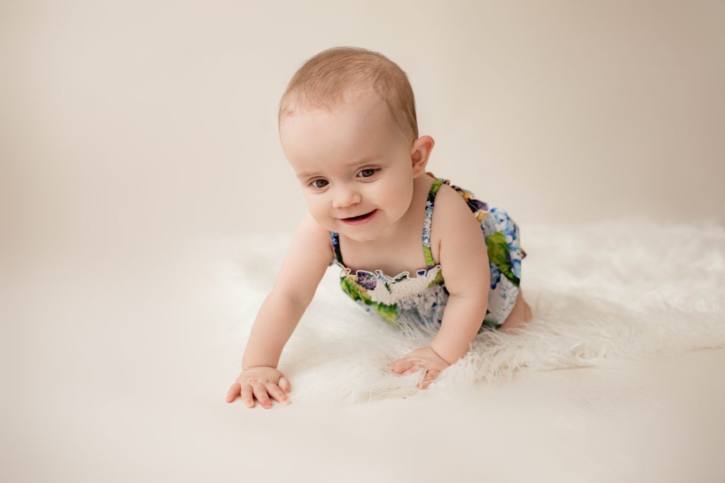 Baby Girl Crawling Milestone Photos Gainesville, FL
