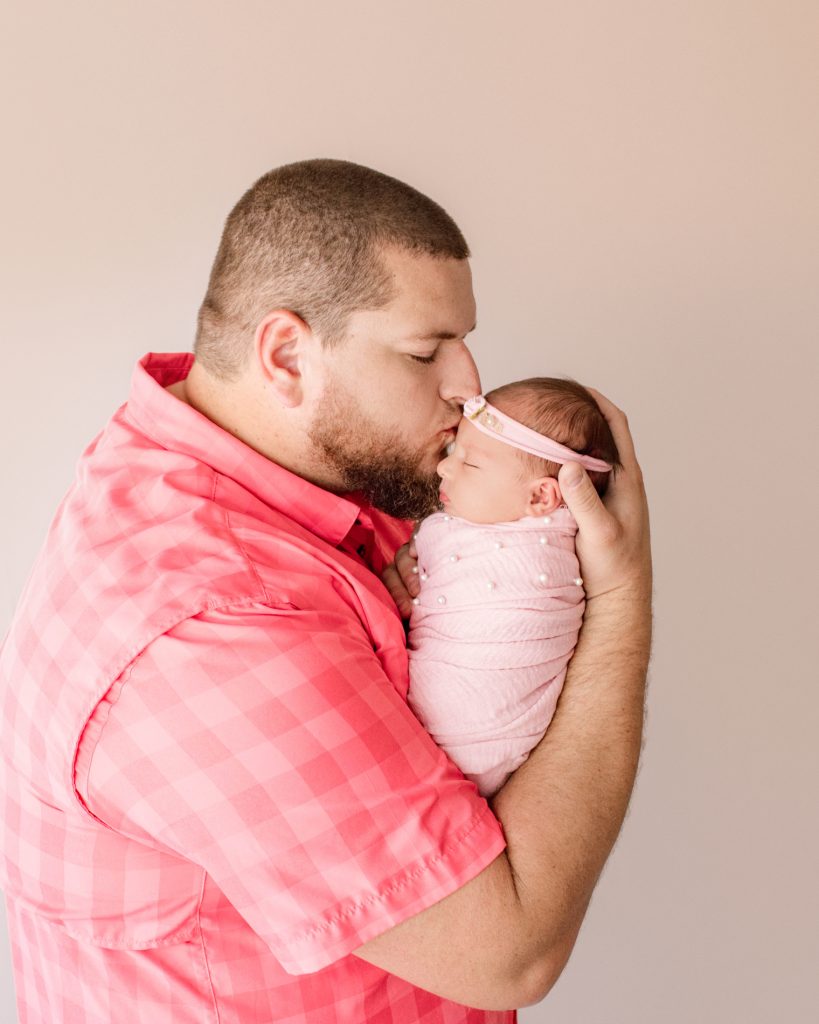 Creative Daddy Daughter Newborn Photo Gainesville, FL