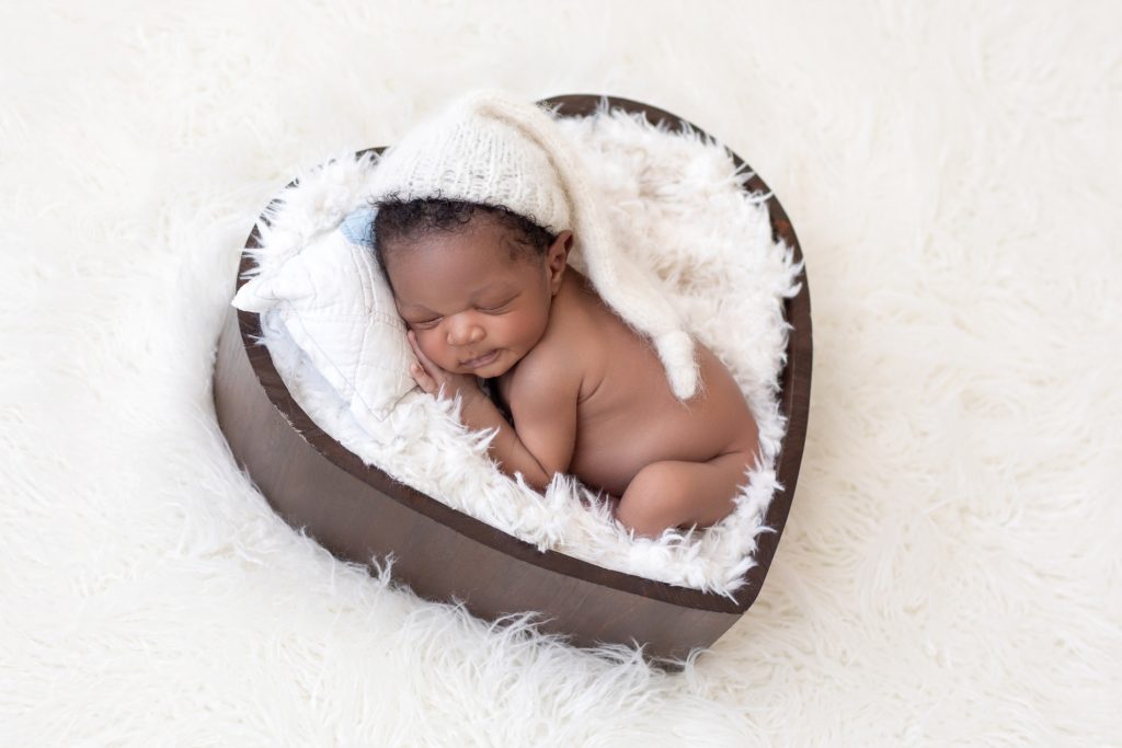 Newborn Baby Harry in Heart Box