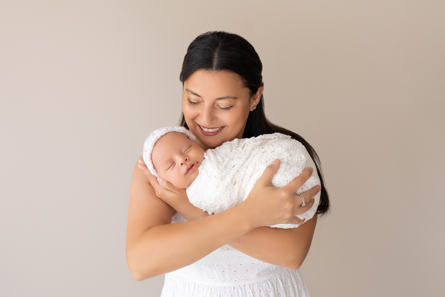 Grandma and Newborn Baby Boy Professional Portraits Gainesville, FL