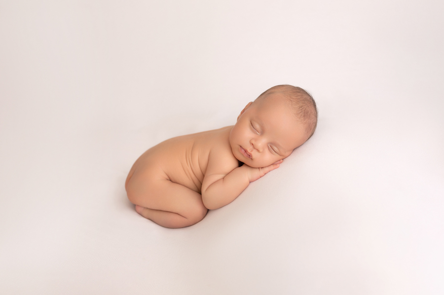 Sleeping Baby in Birthday Suit Professional Portrait