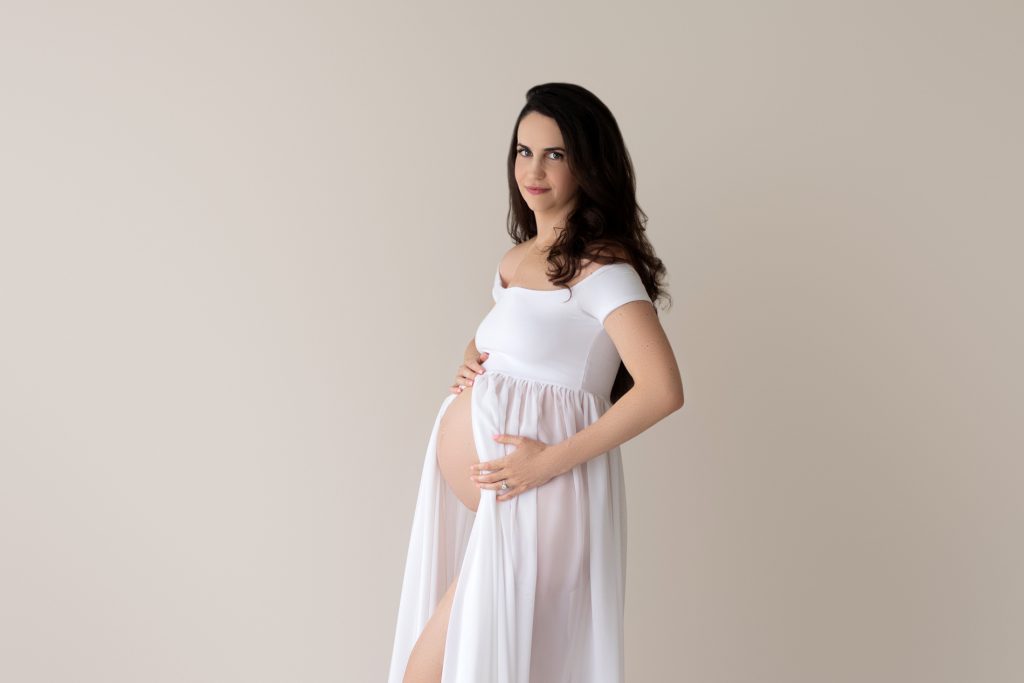 Dressy Gown Maternity Photos Gainesville, FL